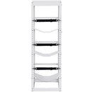 Metāla plaukts gāzes balonu uzglabāšanai, ietilpība 3 × 13,6-22,7 kg baloni, piemērots noliktavām, darbnīcām un transportam, 372 × 355 × 1170 mm