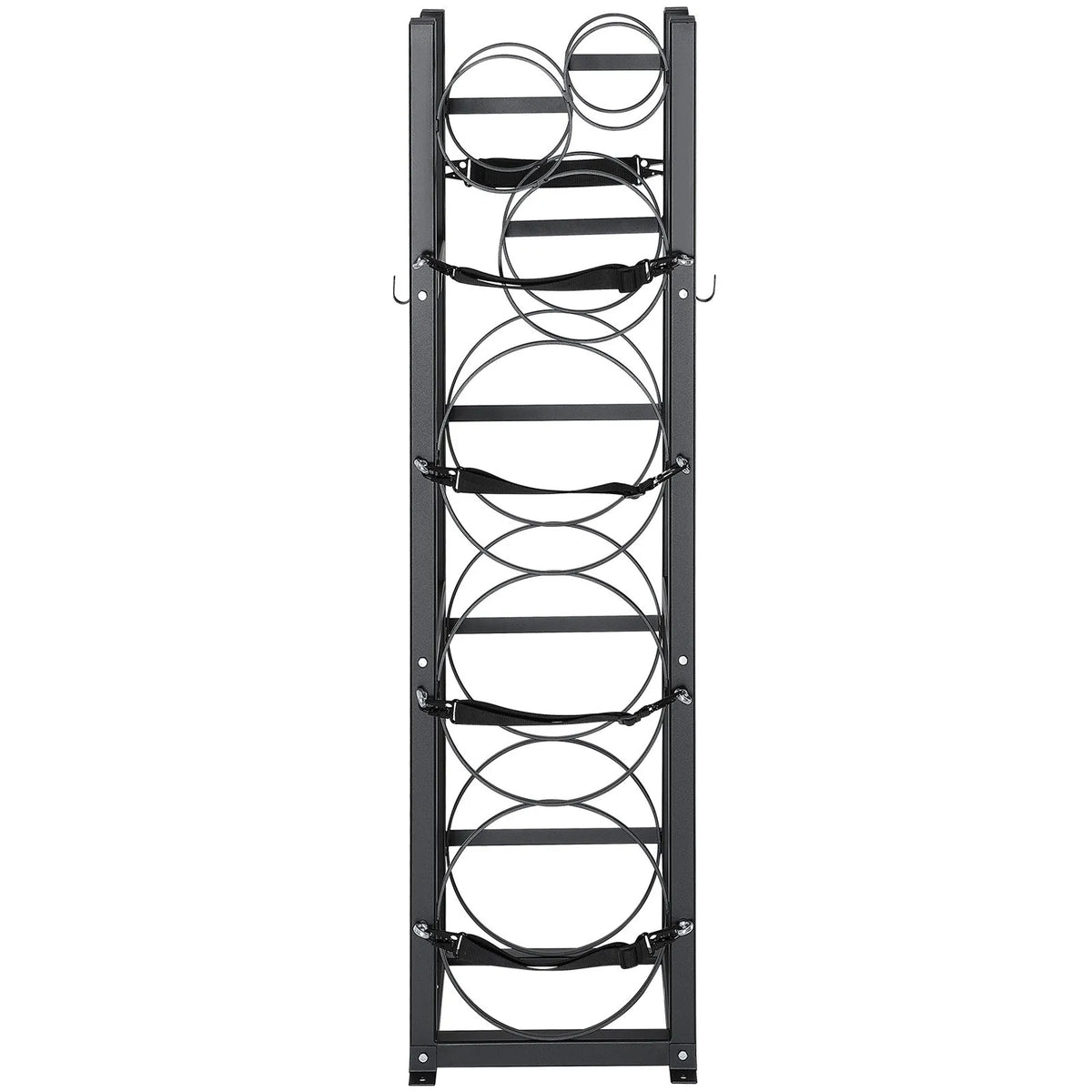Metal rack for gas cylinder storage, capacity 3 x 13.6 kg + 3 small cylinders, suitable for warehouses, workshops and transport, 325 × 330 × 1196 mm