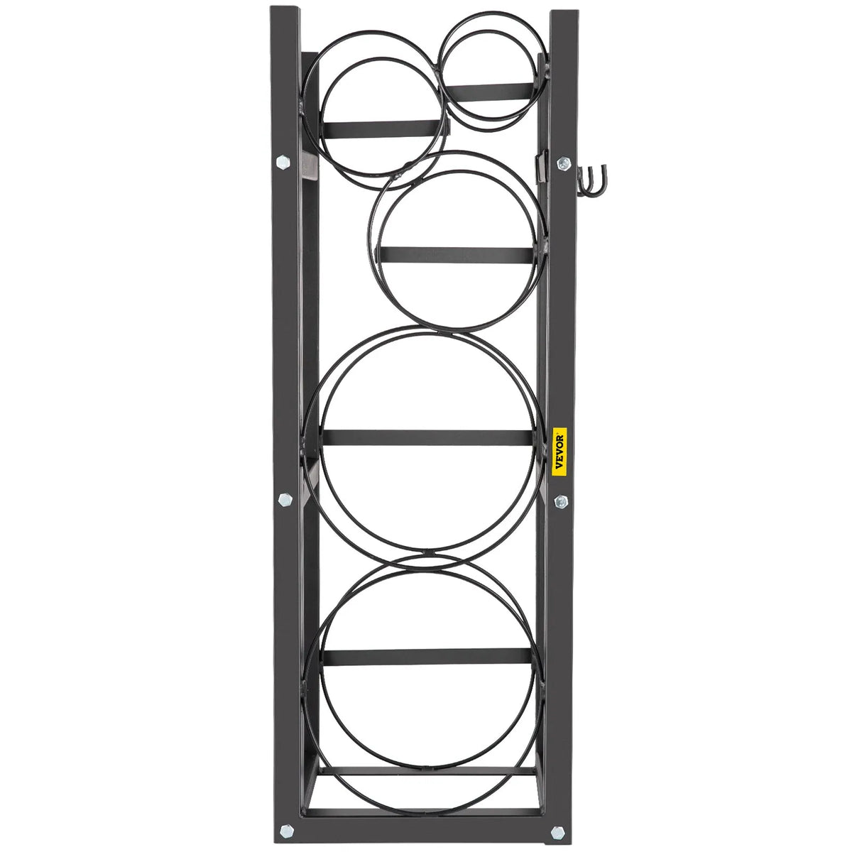 Gas cylinder rack for 2 × 13.6 kg and 3 small cylinders, storage and transport