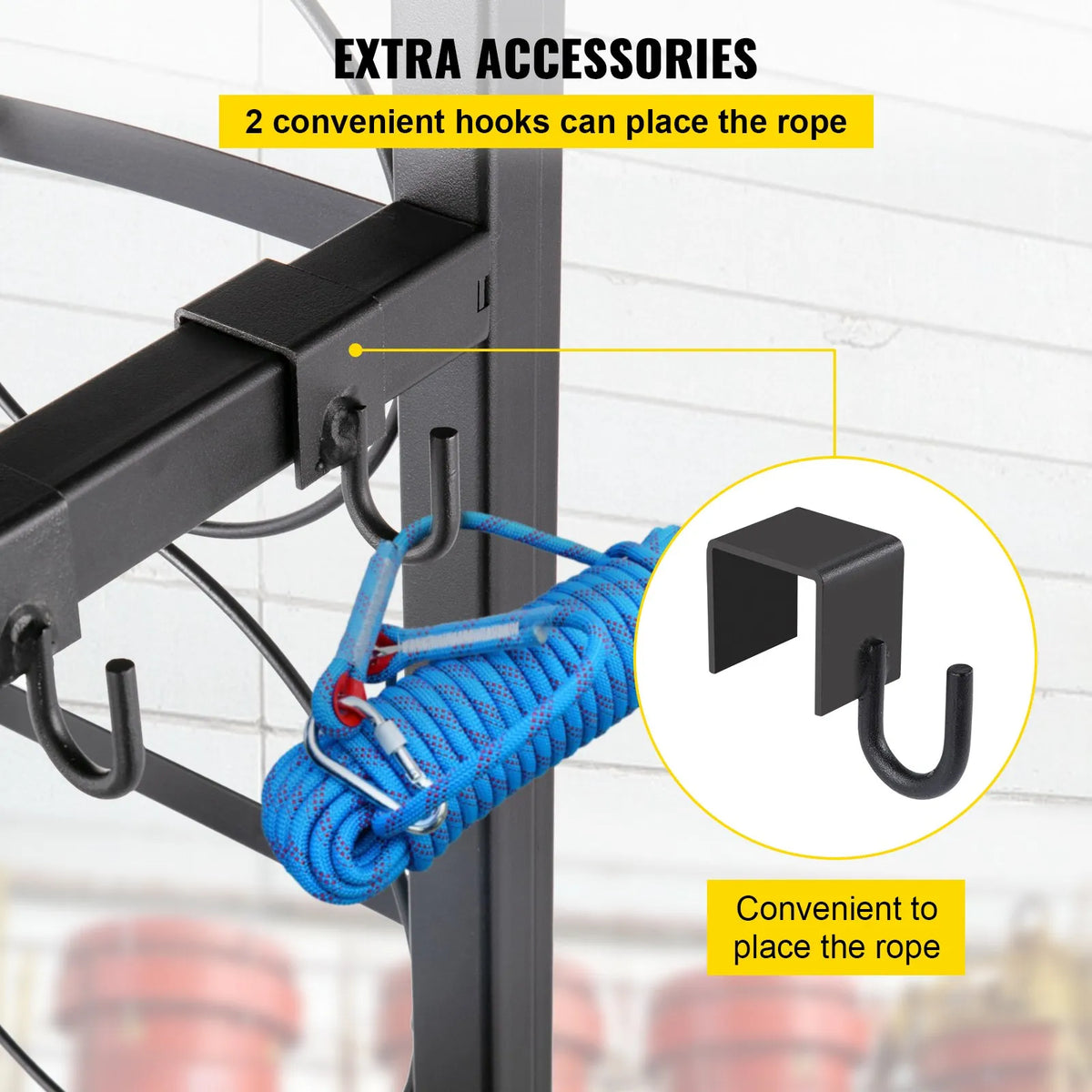 Gas cylinder rack for 2 × 13.6 kg and 3 small cylinders, storage and transport