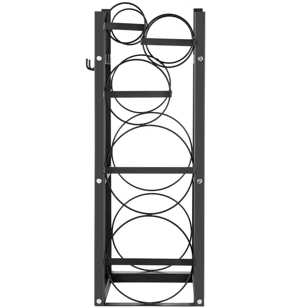 Gas cylinder rack for 2 × 13.6 kg and 3 small cylinders, storage and transport