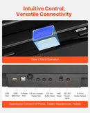 VEVOR digitālā klaviatūra ar 88 pilnsvara taustiņiem, elektriskās klavieres ar divkāršo klaviatūras režīmu un iebūvētiem skaļruņiem, X statīvu, sustain pedāli, ieraksta funkciju, 280 tembriem un bezvadu savienojumu, iesācējiem, melnā krāsā