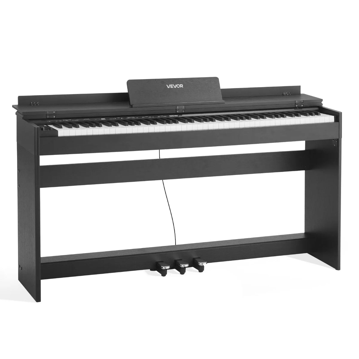 VEVOR Digital Piano 88 Weighted Keys with Stand, Triple Pedals, Headphones and 680 Tones
