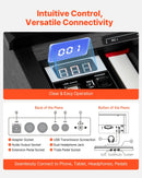 VEVOR digitālās klavieres ar 88 pilnsvara taustiņiem, statīvu, trīspedāli, barošanas adapteri un austiņām, 680 toņi, bezvadu savienojums, iesācējiem