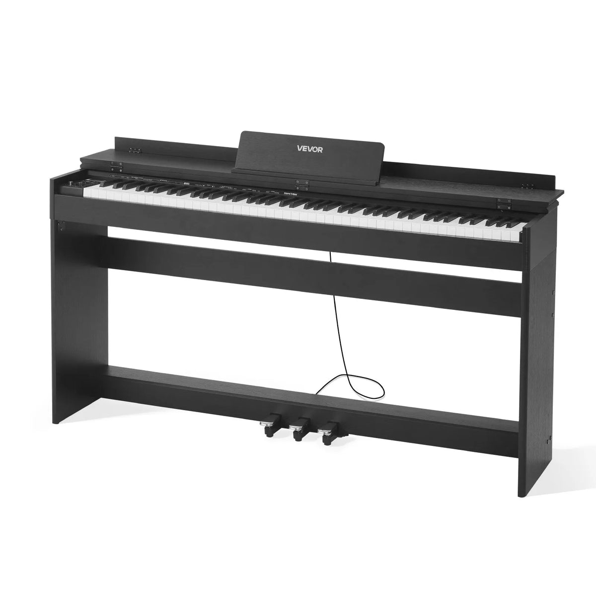 VEVOR Digital Piano 88 Weighted Keys with Stand, Triple Pedals, Headphones and 680 Tones