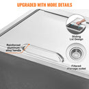 VEVOR 686 x 457 x 533 mm nerūsējošā tērauda ledus kaste ar vāku