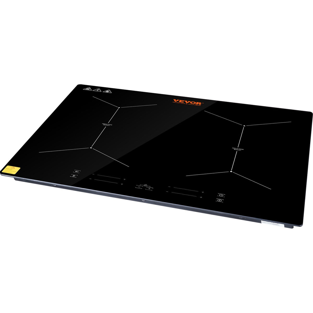 VEVOR 61 cm Electric Cooker, 4 Burners, Ceramic Glass Surface, Touch Control