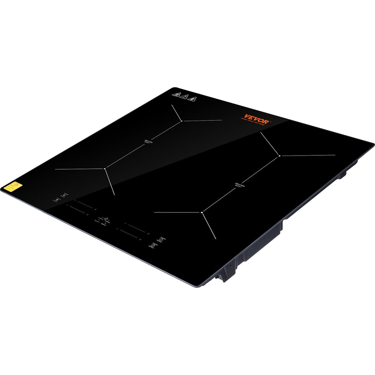 VEVOR 61 cm Electric Cooker, 4 Burners, Ceramic Glass Surface, Touch Control