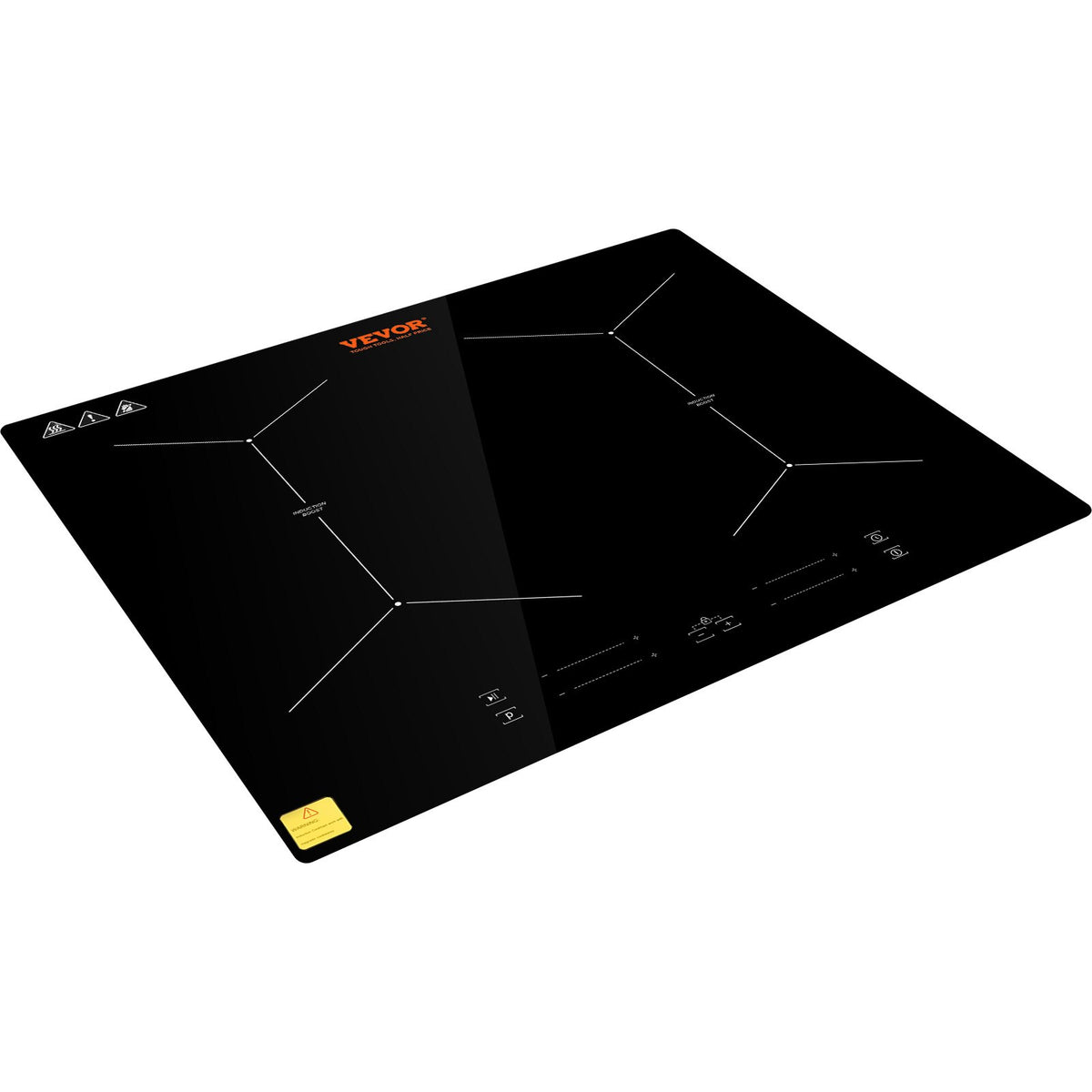VEVOR 61 cm Electric Cooker, 4 Burners, Ceramic Glass Surface, Touch Control