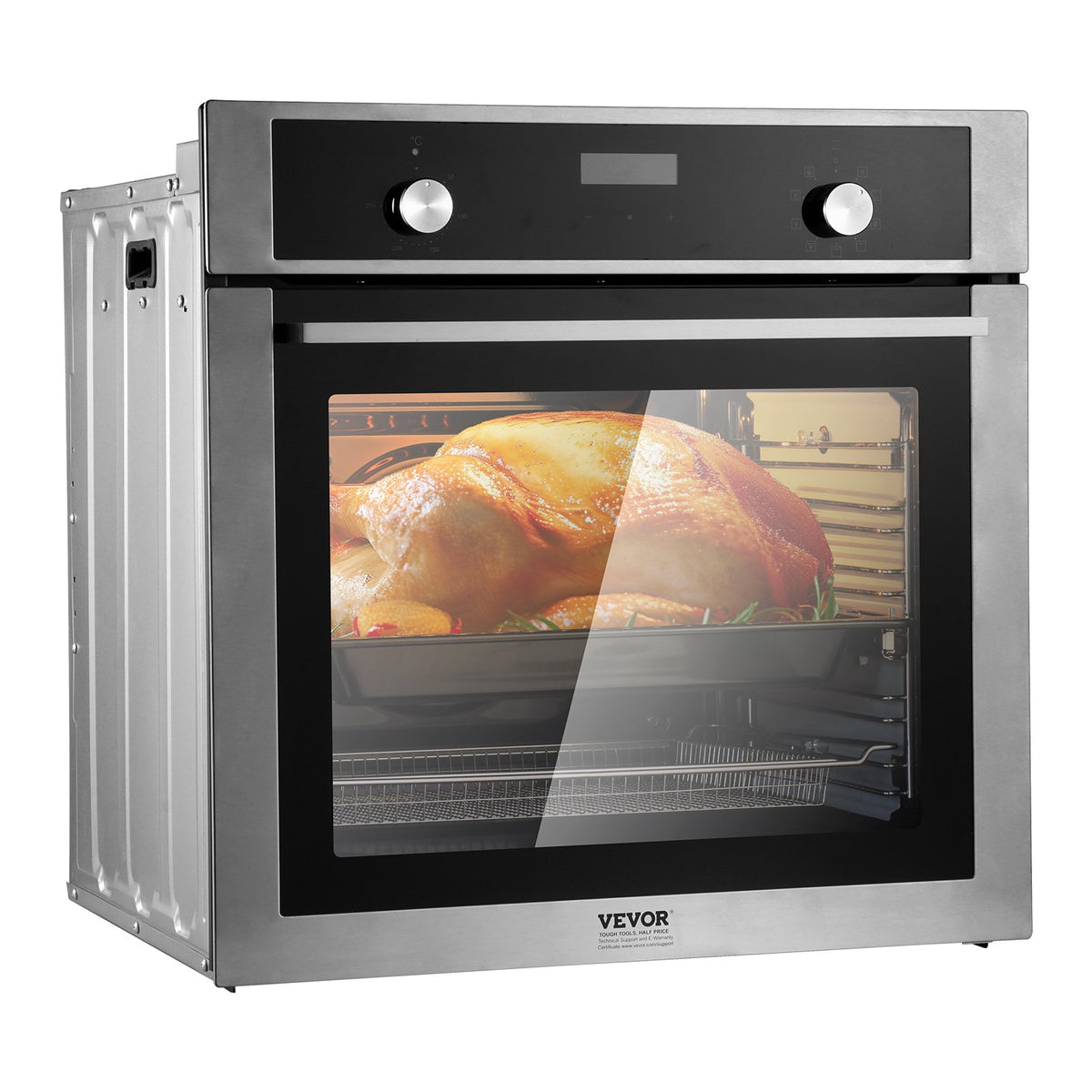 VEVOR Built-in Electric Oven 60 cm, 76 l, 9 Functions