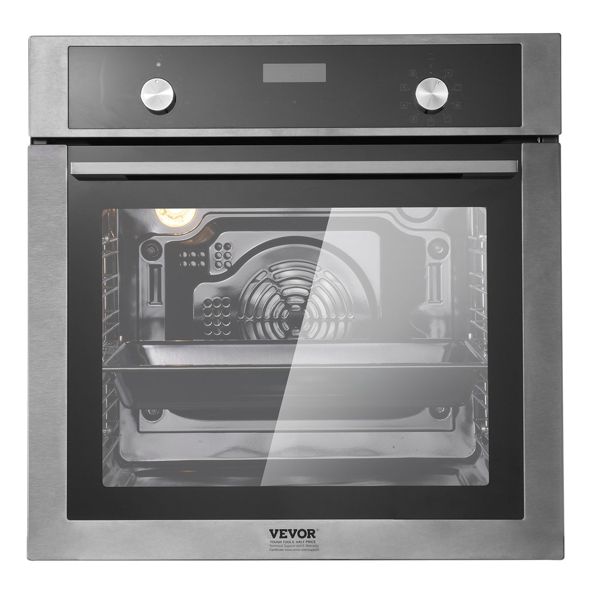 VEVOR Built-in Electric Oven 60 cm, 76 l, 9 Functions