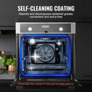 VEVOR iebūvējama elektriskā cepeškrāsns, 60 cm, 76 L, 9 funkcijas