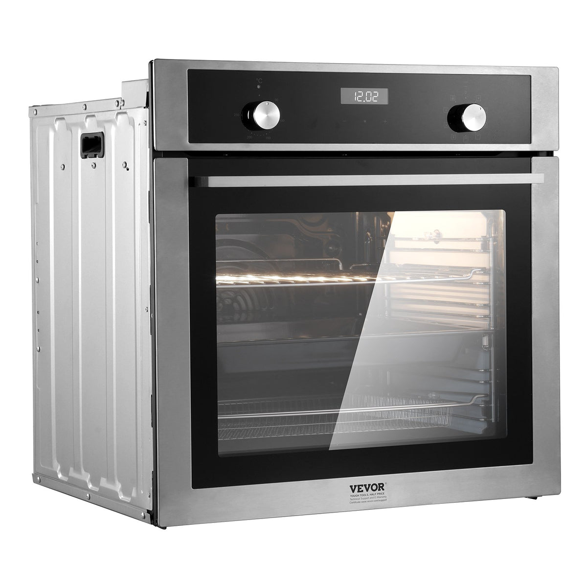VEVOR Built-in Electric Oven 60 cm, 76 l, 9 Functions