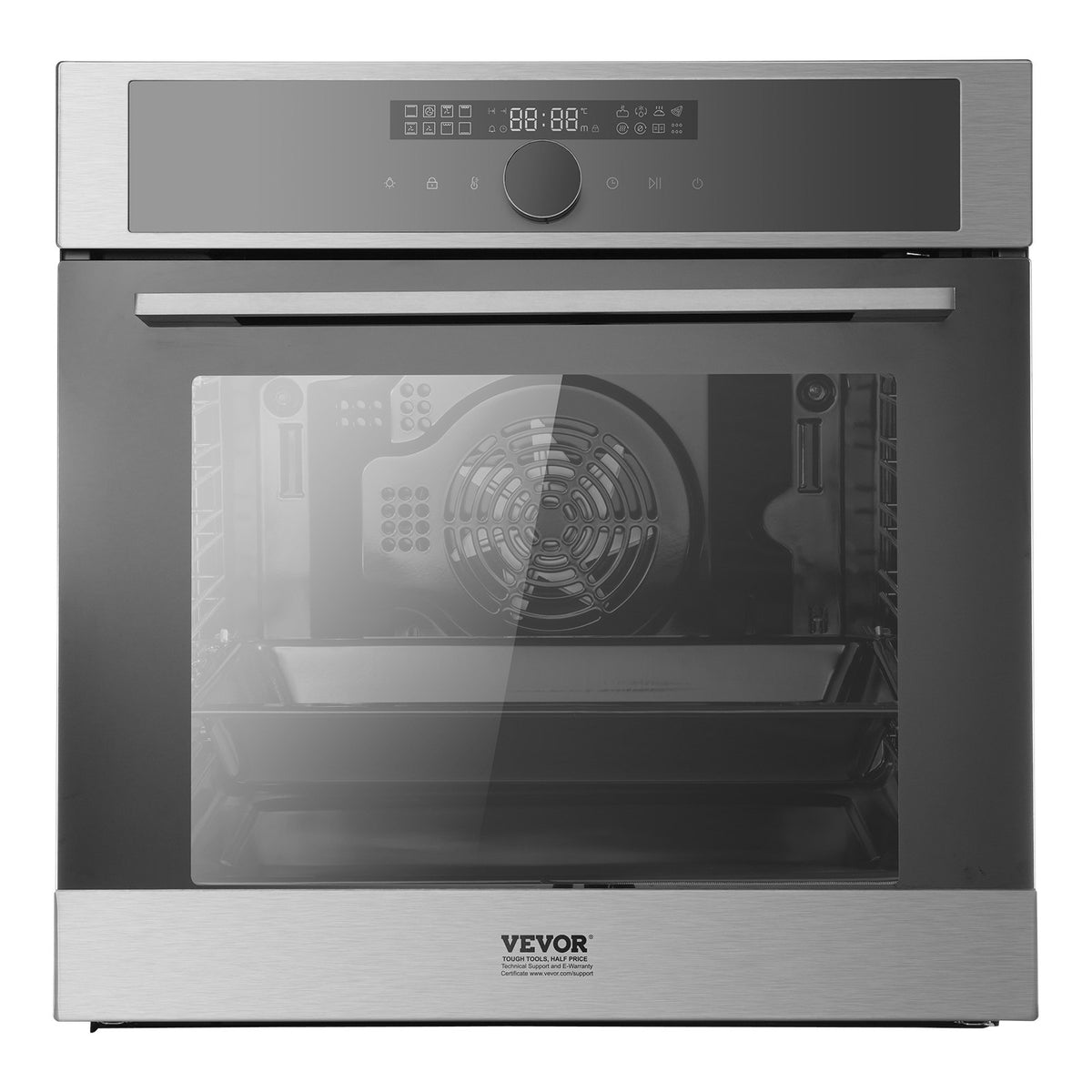 VEVOR Built-in Electric Oven 60 cm, 76 l, 16 Functions