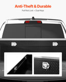 VEVOR kravas automašīnas šķērssija alumīnija instrumentu kaste, 182,88×50,8×35,56 cm ar dimanta faktūru, ūdensizturīga uzglabāšanas kaste ar slēdzeni, atslēgām un sānu rokturiem, melna