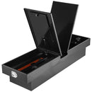 VEVOR kravas automašīnas šķērssija alumīnija instrumentu kaste, 177,8×50,8×33,02 cm ar dimanta faktūru, ūdensizturīga uzglabāšanas kaste ar slēdzeni, atslēgām un sānu rokturiem, melna