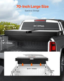 VEVOR kravas automašīnas šķērssija alumīnija instrumentu kaste, 177,8×50,8×33,02 cm ar dimanta faktūru, ūdensizturīga uzglabāšanas kaste ar slēdzeni, atslēgām un sānu rokturiem, melna