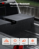 VEVOR kravas automašīnas šķērssija alumīnija instrumentu kaste, 177,8×50,8×33,02 cm ar dimanta faktūru, ūdensizturīga uzglabāšanas kaste ar slēdzeni, atslēgām un sānu rokturiem, melna