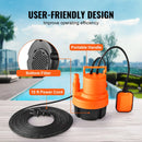 VEVOR iegremdējamais drenāžas sūknis 320 W, plūsma līdz 6002 l/h, pacelšanas augstums līdz 7 m