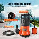 VEVOR iegremdējamais drenāžas sūknis 700 W, plūsma līdz 15 700 l/h, pacelšanas augstums līdz 10 m