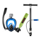 VEVOR mini niršanas balons ar zemūdens masku, 0,5 L pārnēsājams niršanas balons zemūdens elpošanai, atkārtoti lietojams plaušu niršanas cilindrs līdz 10 minūšu niršanai, avārijas glābšanas mazais balons ar sūkni snorkelēšanai