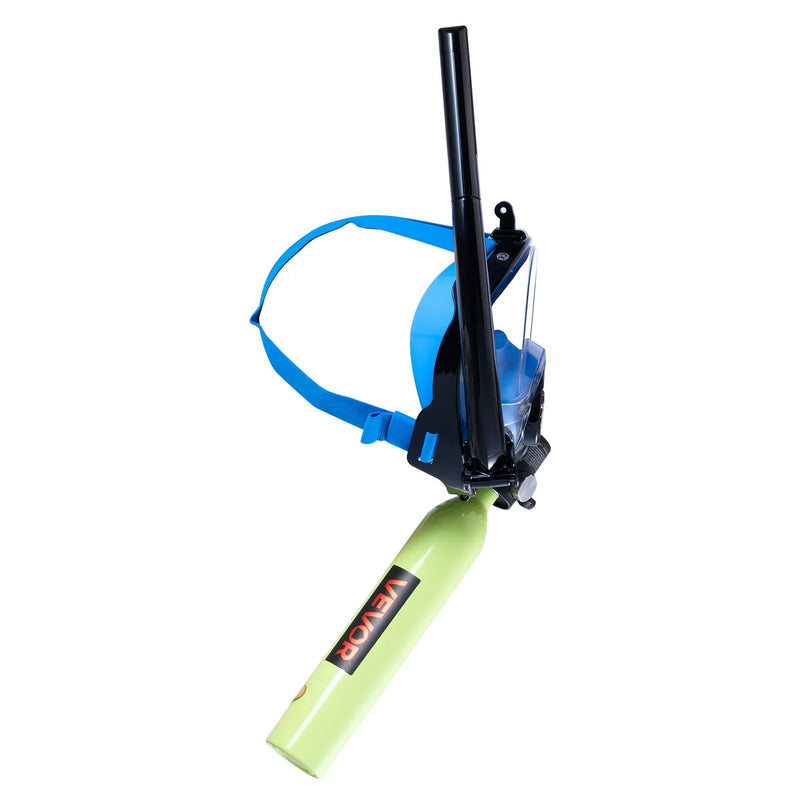 VEVOR mini niršanas balons ar zemūdens masku, 0,5 L pārnēsājams niršanas balons zemūdens elpošanai, atkārtoti lietojams plaušu niršanas cilindrs līdz 10 minūšu niršanai, avārijas glābšanas mazais balons ar sūkni snorkelēšanai