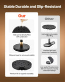 VEVOR barjeras stabi 8 gab., rindas organizēšanas sistēma ar 6 melnām samta virvēm, izturīgi nerūsējošā tērauda stabi ar dobu pamatni, piemēroti teātriem, pasākumiem, kāzām un izstādēm