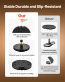 VEVOR barjeras stabi 4 gab., rindas organizēšanas sistēma ar 2 melnām samta virvēm, izturīgi nerūsējošā tērauda stabi ar dobu pamatni, piemēroti teātriem, pasākumiem, kāzām un izstādēm