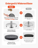 VEVOR barjeras stabi 6 gab., rindas organizēšanas sistēma ar 3 sarkanām samta virvēm, sudraba nerūsējošā tērauda stabi ar smiltīm pildāmu pamatni, piemēroti teātriem, pasākumiem, kāzām un izstādēm