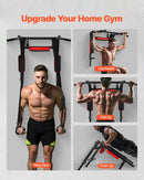 Daudzfunkcionāls pievilkšanās stienis - pie sienas stiprināms pievilkšanās un atspiešanās trenažieris mājas sporta zālei