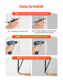 Pie sienas stiprināms pievilkšanās stienis – izturīgs trenažieris mājas sporta zālei ar regulējamu attālumu no sienas