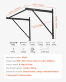 Pie sienas stiprināms pievilkšanās stienis – izturīgs trenažieris mājas sporta zālei ar regulējamu attālumu no sienas