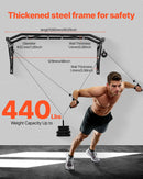 Pievilkšanās stienis ar vairākiem satvērieniem – pie sienas stiprināms, izturīgs trenažieris mājas sporta zālei