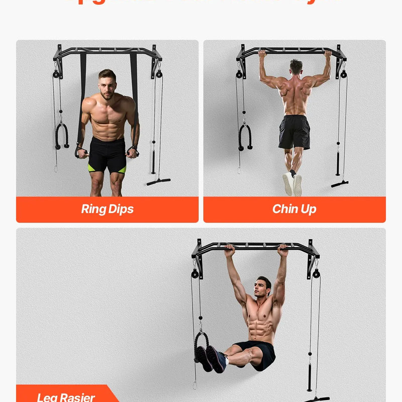 Pievilkšanās stienis ar vairākiem satvērieniem – pie sienas stiprināms, izturīgs trenažieris mājas sporta zālei