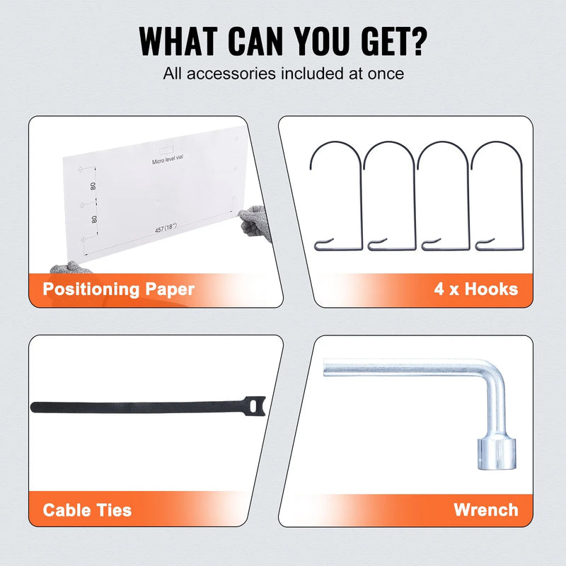 Uzglabāšanas plaukti 2 gab. 183 × 61 cm pie sienas stiprināmi 454 kg, metāla