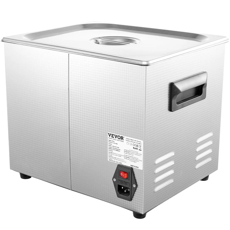 VEVOR 10 l ultraskaņas tīrītājs, digitāla ultraskaņas tīrīšanas iekārta ar sildītāju un taimeri rotaslietām, pulksteņiem, gredzeniem, zobārstniecības instrumentiem un stiklam
