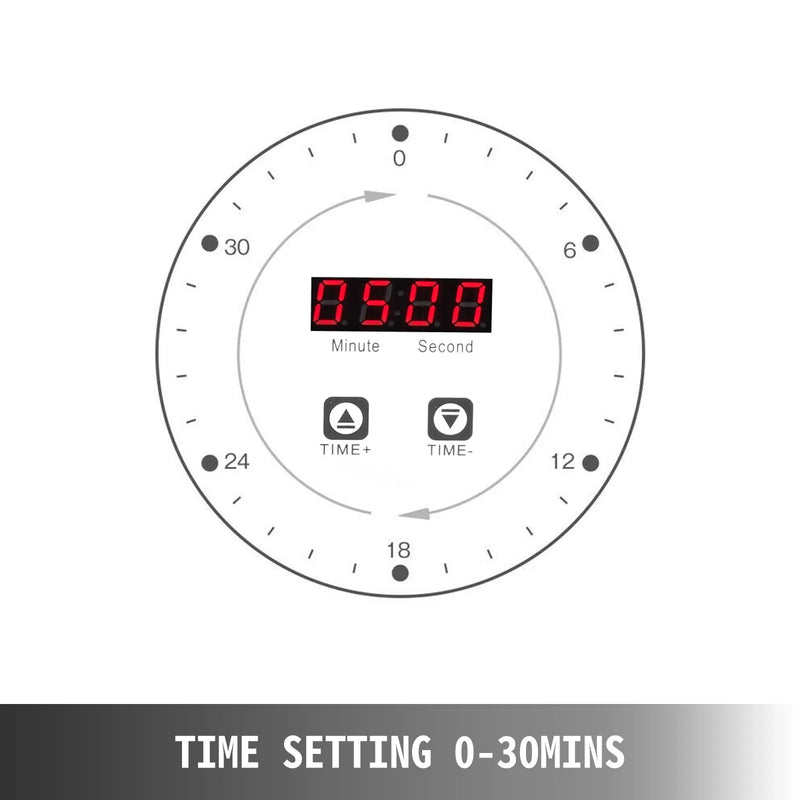 VEVOR 10 l ultraskaņas tīrītājs, digitāla ultraskaņas tīrīšanas iekārta ar sildītāju un taimeri rotaslietām, pulksteņiem, gredzeniem, zobārstniecības instrumentiem un stiklam