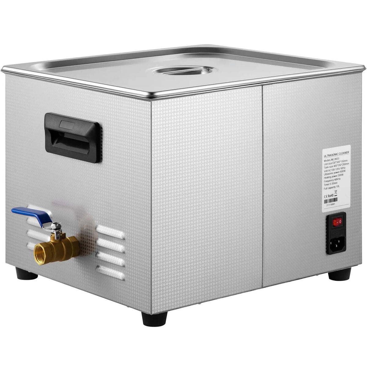 VEVOR 15 L Advanced Ultrasonic Cleaner (600 W Heater, 360 W Ultrasonic) Professional Digital Laboratory Parts Cleaner with Heating and Timer for Glass and Dental Instruments Cleaning