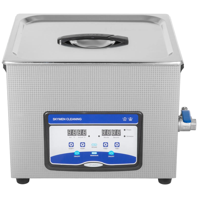 VEVOR 15 l ultraskaņas tīrītājs, digitāla ultraskaņas tīrīšanas iekārta ar sildītāju un taimeri rotaslietām, pulksteņiem, gredzeniem, zobārstniecības instrumentiem, stiklam un sīkām detaļām