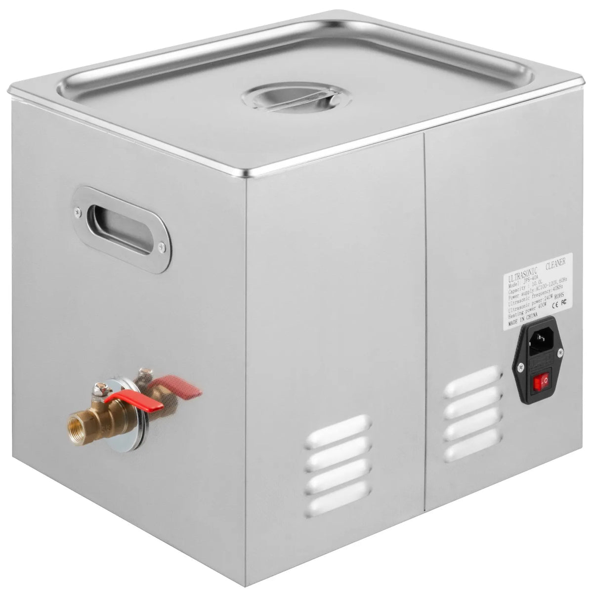 VEVOR 15 L Ultrasonic Cleaner for Jewellery with Heater and Timer, Button Control Adjustment, Suitable for Jewellery, Glasses, Rings, Dentures and Musical Instruments