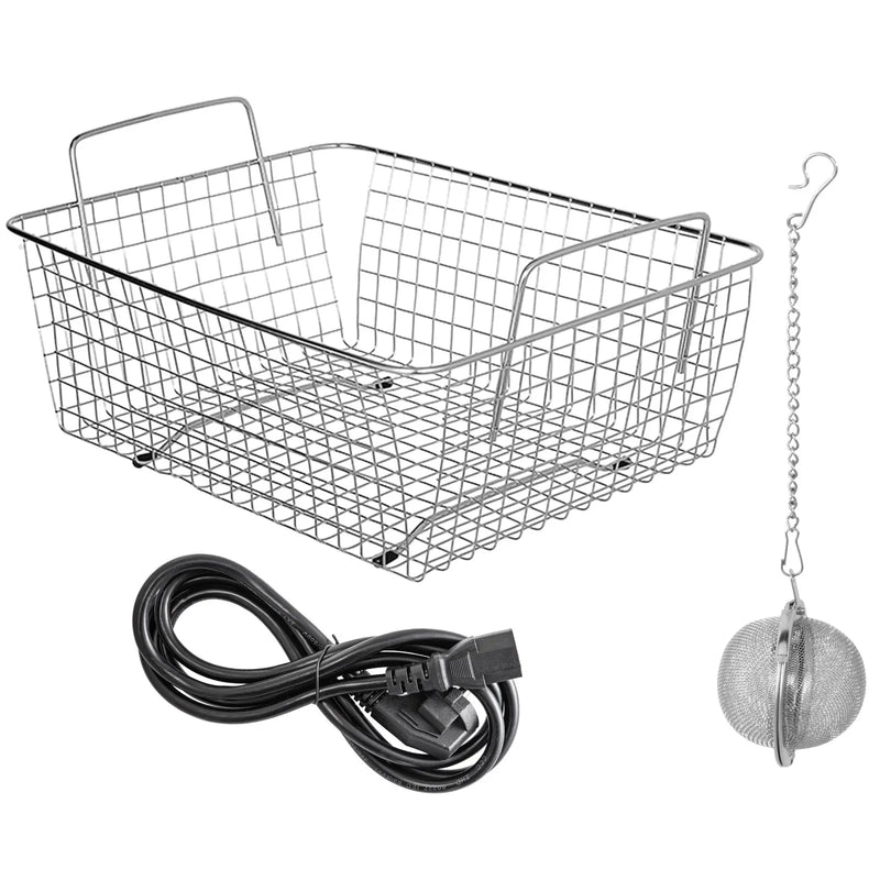 VEVOR ultraskaņas tīrītājs 15 l rotaslietām ar sildītāju un taimeri, regulēšanas pogu vadība, piemērots rotaslietām, brillēm, gredzeniem, zobu kapēm un mūzikas instrumentiem