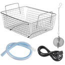 VEVOR 6,5 l ultraskaņas tīrītājs ar sildītāju un taimeri ar mehānisko vadību - piemērots rotaslietām, brillēm, gredzeniem, zobu protēzēm, mūzikas instrumentiem