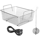 VEVOR ultraskaņas tīrītājs ar mehānisko vadību 3 l, 40 kHz ultraskaņas tīrīšanas iekārta ar pogu vadību, 304 nerūsējošā tērauda ultraskaņas tīrītājs ar sildīšanu un taimeri juvelierizstrādājumu, briļļu un pulksteņu tīrīšanai