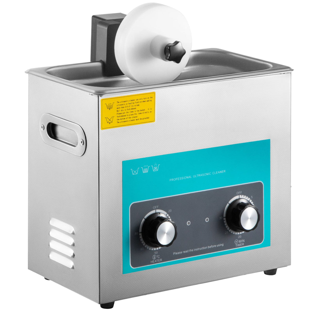 VEVOR Ultrasonic Vinyl Record Cleaner 6L | 40 kHz | Manual Control | Stainless Steel Tank