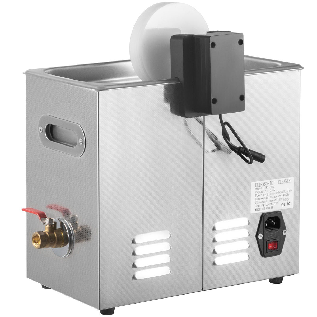 VEVOR Ultrasonic Vinyl Record Cleaner 6L | 40 kHz | Manual Control | Stainless Steel Tank