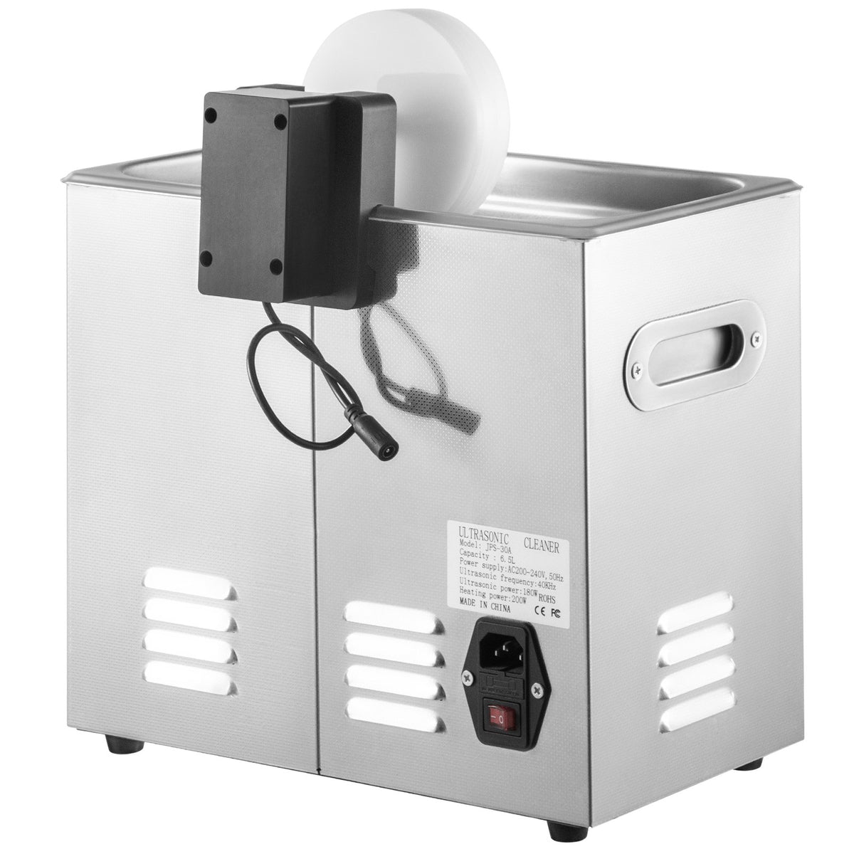 VEVOR Ultrasonic Vinyl Record Cleaner 6L | 40 kHz | Manual Control | Stainless Steel Tank