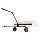 VEVOR piekabināms zāles iztīrītājs, 152 cm zāles iztīrītāja grābeklis ATV vai zāles pļāvējam, 24 dakšas