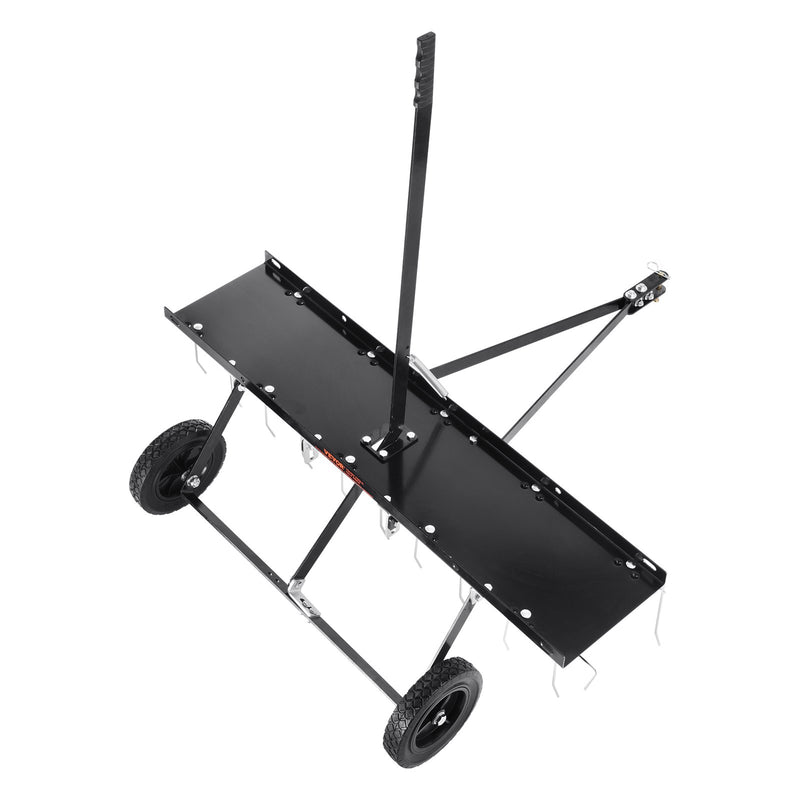 VEVOR piekabināms zāles iztīrītājs, 101,6 cm zāles iztīrītāja grābeklis ATV vai zāles pļāvējam, 20 dakšas