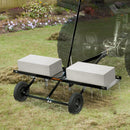 VEVOR piekabināms zāles iztīrītājs, 101,6 cm zāles iztīrītāja grābeklis ATV vai zāles pļāvējam, 20 dakšas