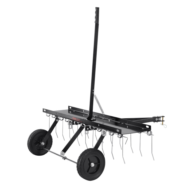 VEVOR piekabināms zāles iztīrītājs, 101,6 cm zāles iztīrītāja grābeklis ATV vai zāles pļāvējam, 20 dakšas